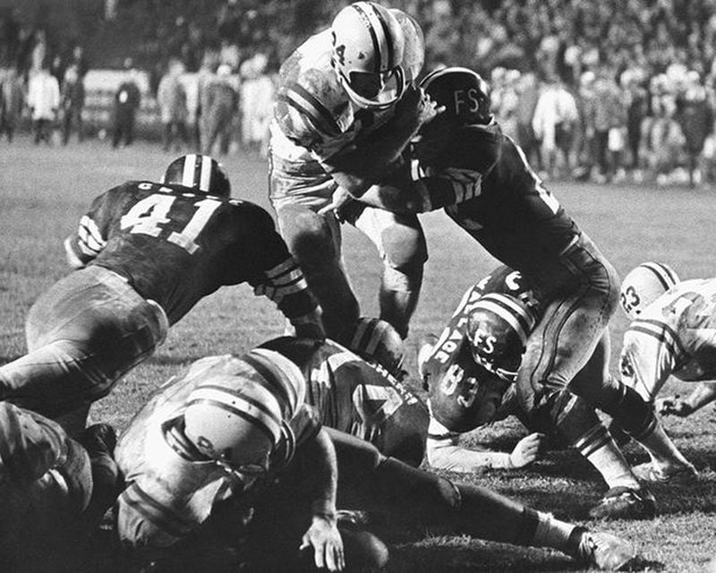 LSU running back  Maurice LeBlanc scores the game-winning touchdown in the inaugural Peach Bowl on De. 31, 1968. (Chick-fil-A Peach Bowl)