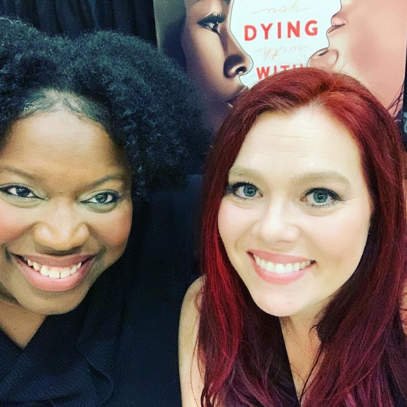 Kimberly Jones (left) and Gilly Segal (right) attend the NCTE/ALAN conference in November 2019.
Courtesy Gilly Segal and Kimberly Jones.