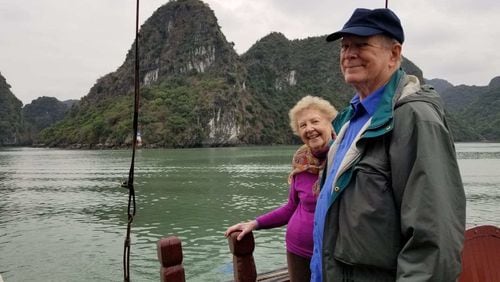 Renee and Clyde Smith’s trip to Asia started well, and here they are on an excursion to Hạ Long Bay in northeast Vietnam. But the trip took a turn when were tested positive for a new coronavirus. They are now hospitalized in Japan. CONTRIBUTED