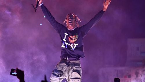 Travis Scott performs at Madison Square Garden in November. Will the rapper join Maroon 5 at Super Bowl halftime?  (Photo by Theo Wargo/Getty Images)