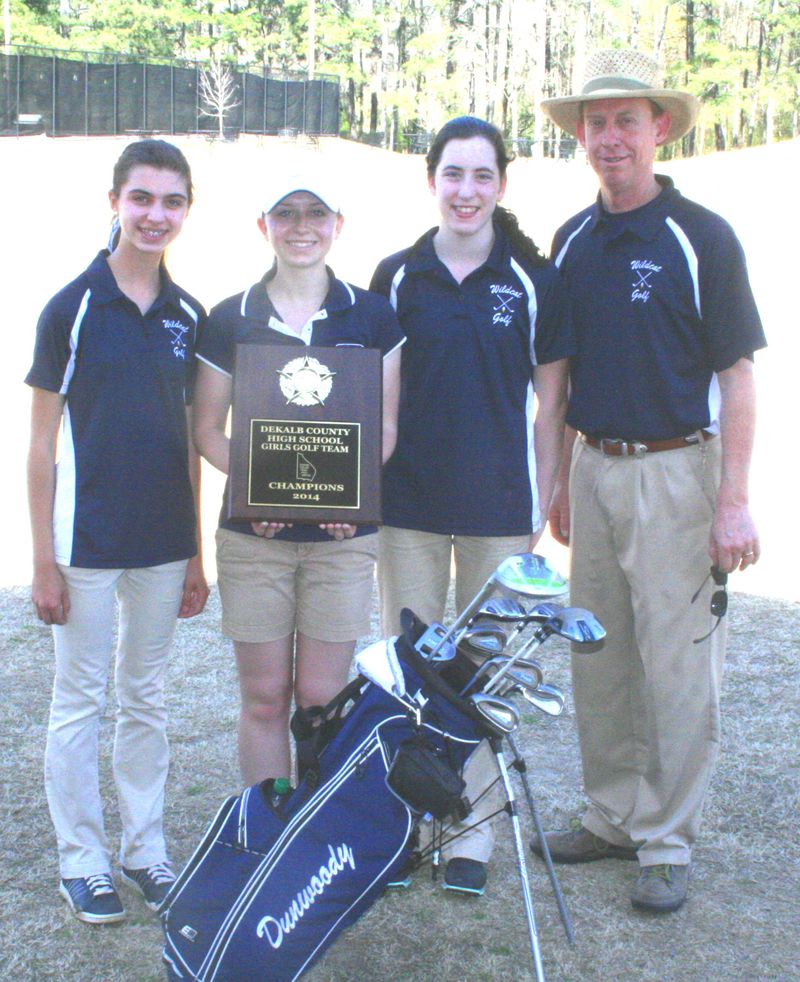 The Dunwoody girls won the DeKalb County golf championship.