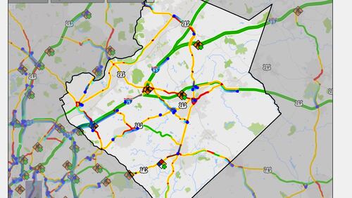 The biggest traffic bottlenecks in Gwinnett County right now, according to the Atlanta Regional Commission.