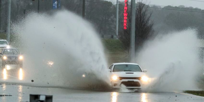 PHOTOS: Thunderstorms pummel metro Atlanta