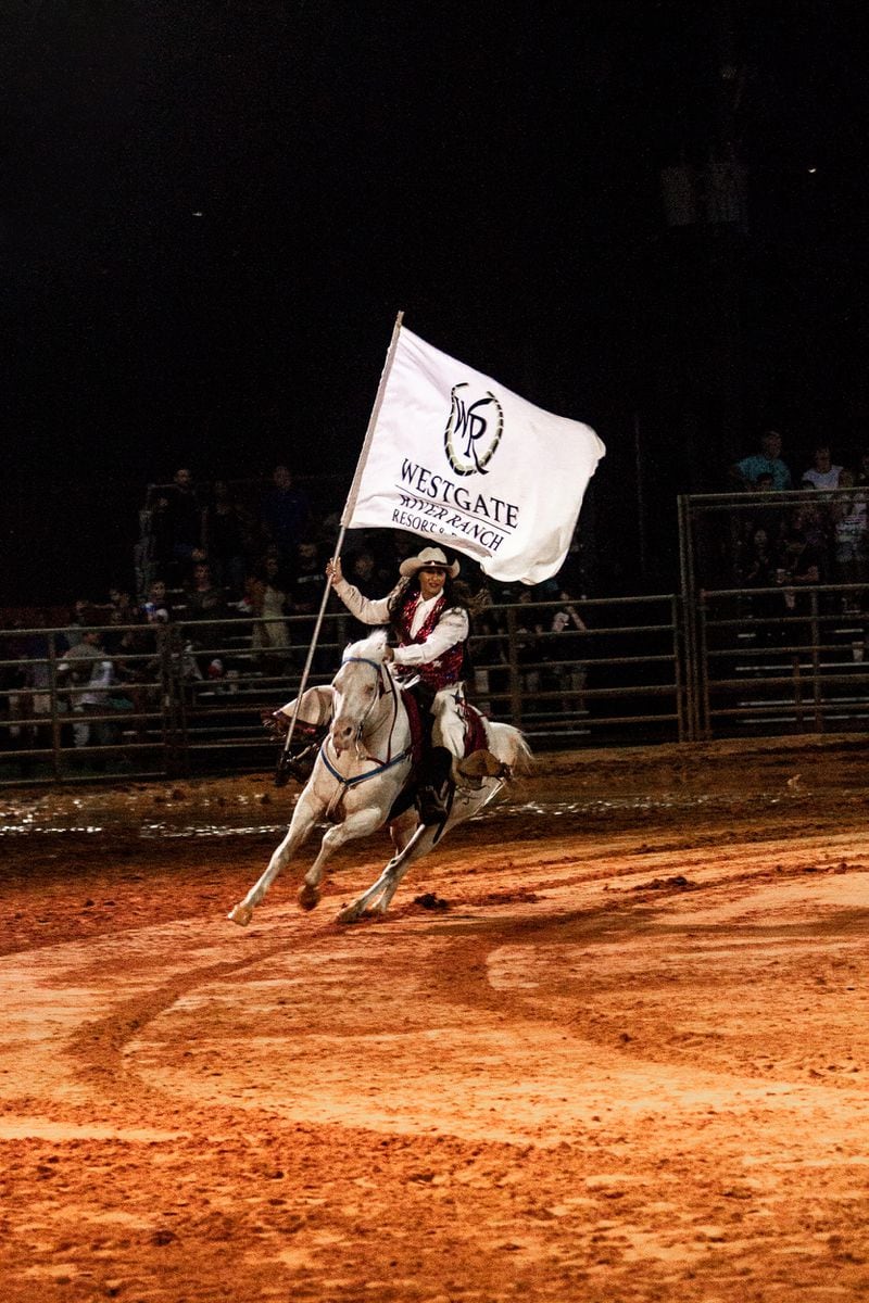 The Rodeo Arena at Westgate River Ranch Resort hosts a rodeo every Saturday. 
Courtesy of Westgate River Ranch Resort & Rodeo