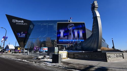 U.S. Bank Stadium in Minneapolis hosts the Super Bowl on Sunday.
