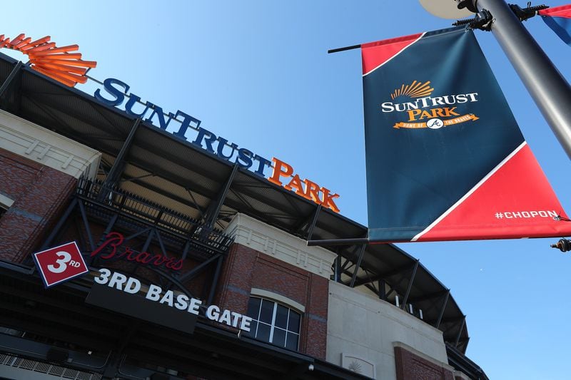 The Atlanta Braves SunTrust Park may be changing names soon. SunTrust is being qcquired by BB&T and the merged company will have a new name. Curtis Compton/ccompton@ajc.com