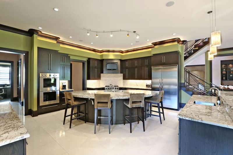 One of three kitchen's in Hines Ward's Sandy Springs home.