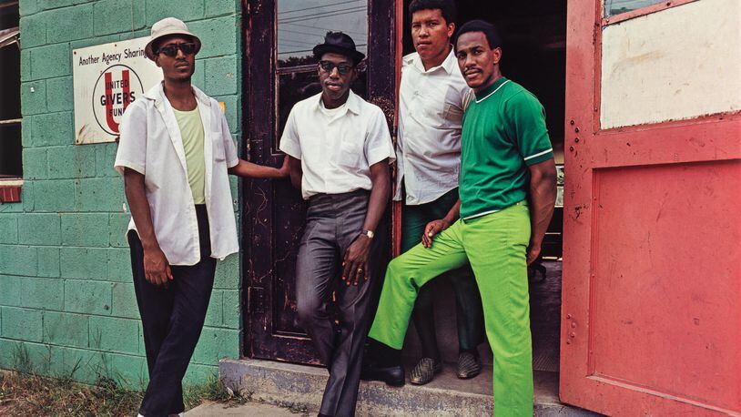 "Four Young Men, Washington, DC" (1968) by Evelyn Hofer from "Evelyn Hofer: Eyes on the City." (Courtesy of High Museum of Art)