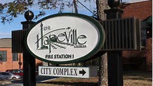 Hapeville’s Dearborn Plaza is now called Samuel Hape Plaza.