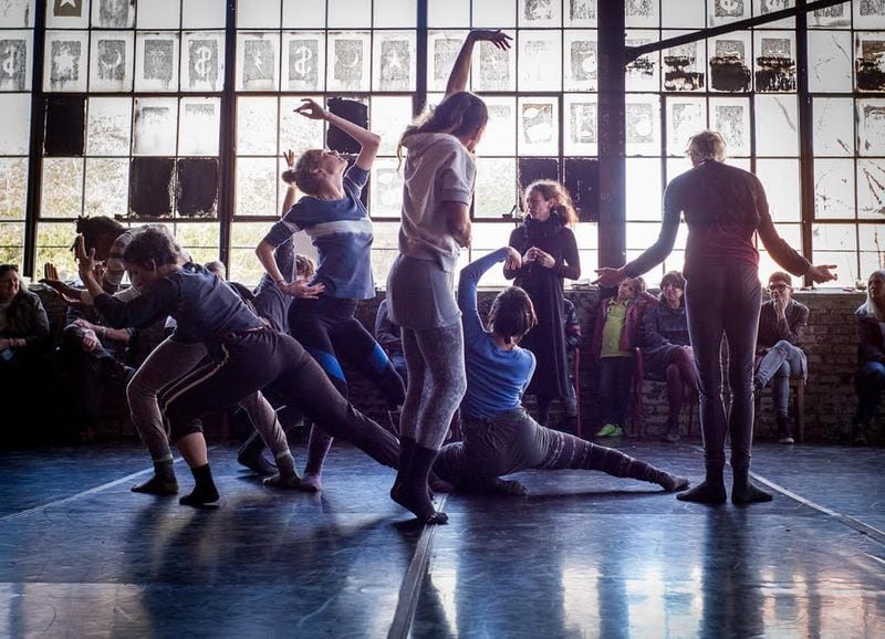 Choreographer Lauri Stallings leads Glo in a rehearsal for the Atlanta Symphony Orchestra’s debut production of “Orfeo ed Euridice.” CONTRIBUTED BY JOHN SHARAF