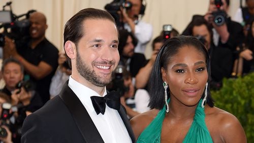 Alexis Ohanian (L) and Serena Williams welcomed a baby girl Sept. 1.