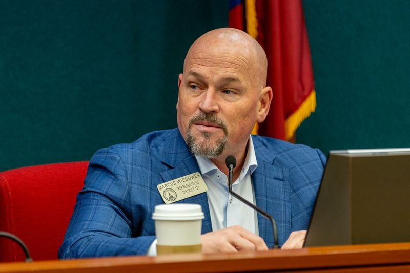 Supporters of state Rep. Marcus Wiedower's sports betting bill include the Metro Atlanta Chamber. (Arvin Temkar / arvin.temkar@ajc.com)