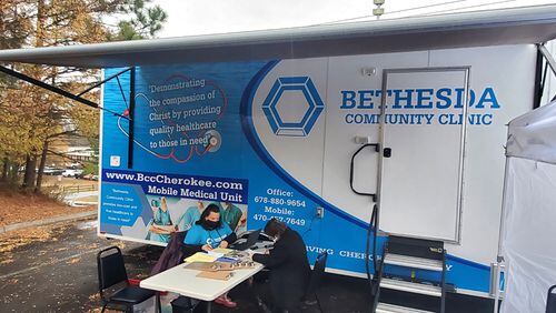 Bethesda Community Clinic's Mobile Medical Unit will offer free health care services the first Friday of the month at MUST Ministries' Canton location, 111 Brown Industrial Parkway.