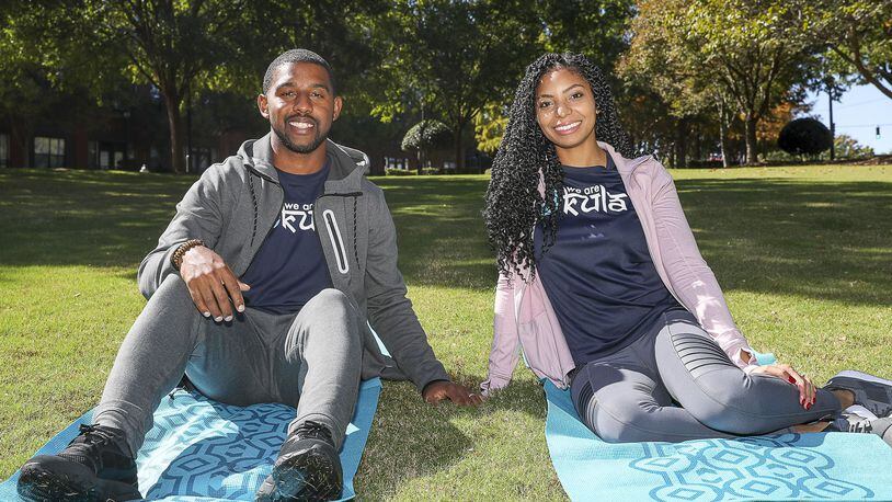 Corey (left) and Kiara Johnson, both 28, will open ATL Kula in early 2020. The space will feature yoga, Pilates, barre and meditation space and serve as a gathering place for the community. ALYSSA POINTER / ATLANTA JOURNAL CONSTITUTION