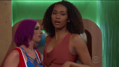 Bayleigh moments after she was voted out of the “Big Brother 20” house.