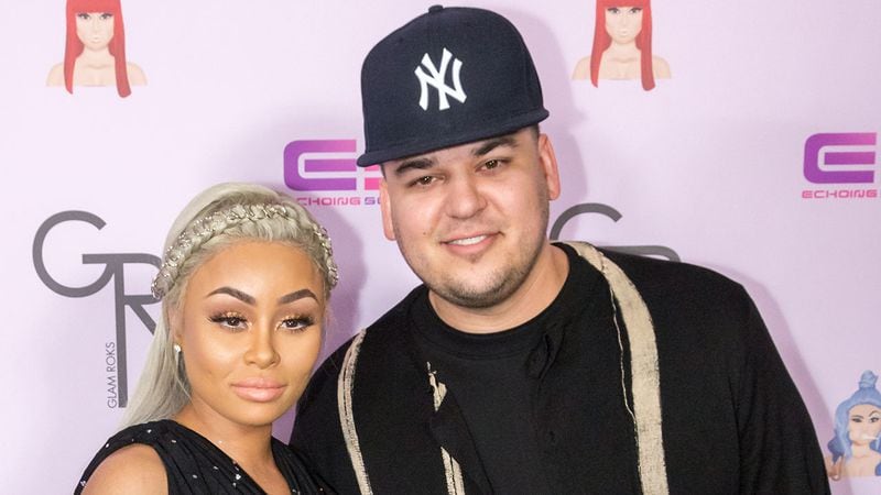 Rob Kardashian (right) and Blac Chyna (left) pictured in 2016. Once engaged, the two have broken up and filed lawsuits against each other.