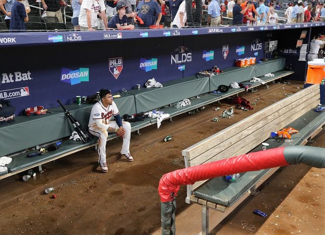 Photos: Braves’ season comes to an end after 6-2 loss to Dodgers