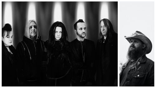 Evanescence (left) and Chris Stapleton are two tours confirmed to take place in 2021.