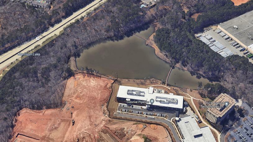 A project in  Alpharetta will rehabilitate the Morrison Lake dam including updates to the spillway system, slopes, internal drainage system and plunge pool outlet protection. GOOGLE MAPS