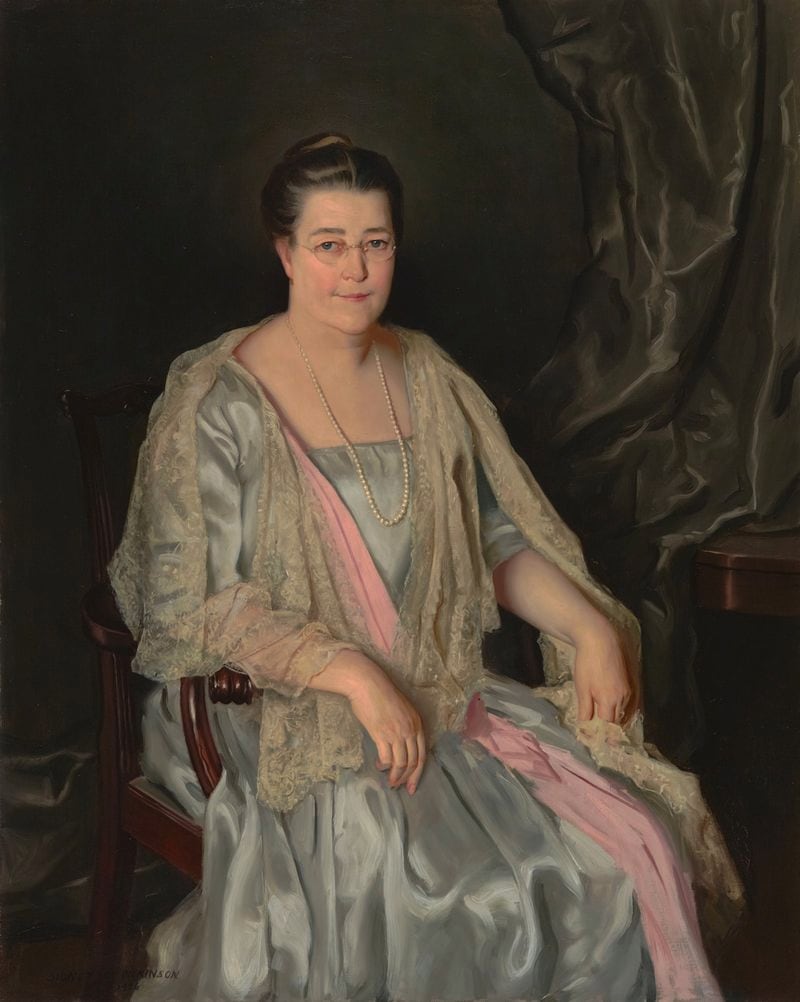 The High Museum of Art was named after Harriet “Hattie” Harwell Wilson High. Portrait by Sidney Edward Dickinson. 
Courtesy of the High Museum of Art.