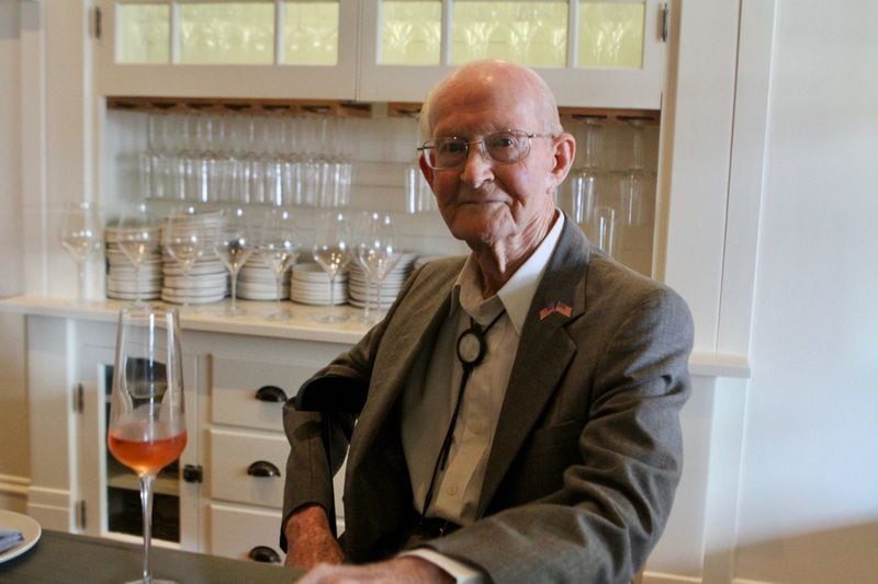 George Jones, 97, at the opening of Restaurant Holmes. Before it was a restaurant, the old bungalow was Jones’ childhood home and was built by his father. CONTRIBUTED BY DIANE MAICON