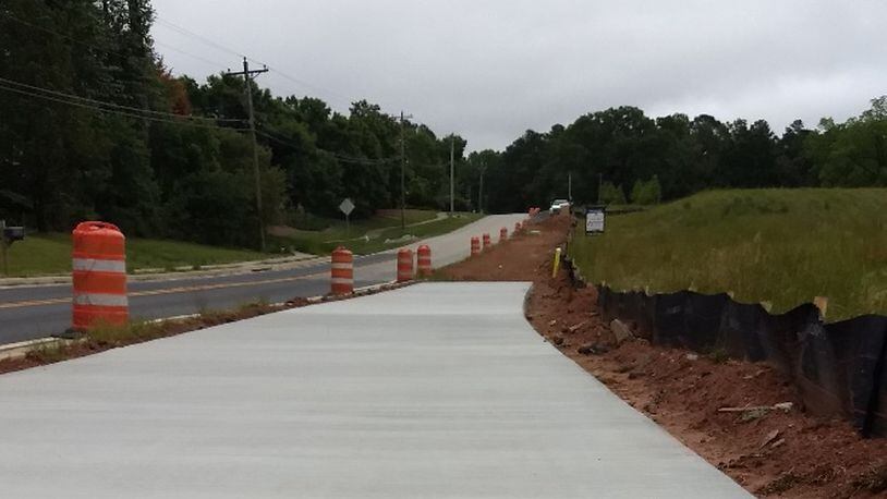 The Sugar Hill greenway is making progress with the completion of a 1,100-foot segment on Whitehead Road. (Courtesy City of Sugar Hill)
