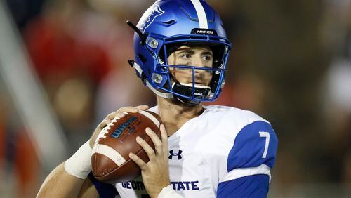 Georgia State senior quarterback Conner Manning completed 26 of 35 passes for a career-high 446 yards in win over Louisiana-Monroe.