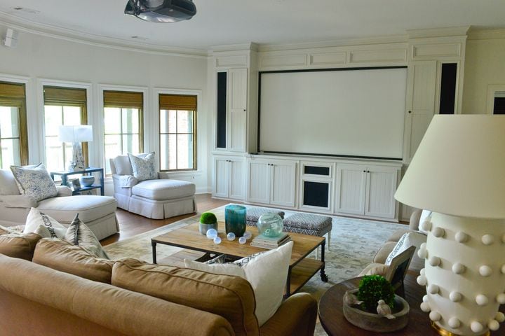 Lake Lanier home redecorated beautifully in white