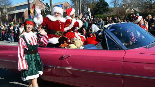 Several roads will be closed in Kennesaw for “A Day With Santa” on Saturday. Courtesy of Kennesaw