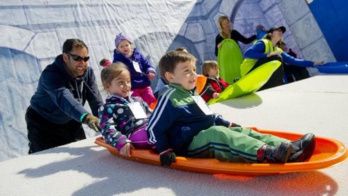 Snow Mountain at Stone Mountain Park offers tubing for all ages, snowball fights and more. CONTRIBUTED BY STONE MOUNTAIN PARK