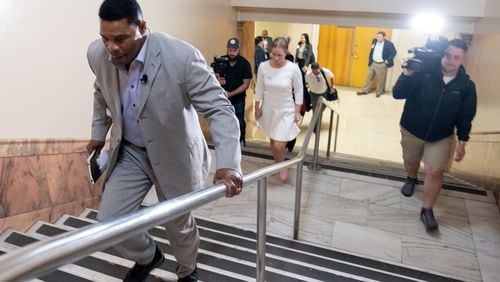 220307-Herschel Walker arrives at the Georgia State Capitol to qualify to run for U.S. Senate on Monday, Mar. 7, 2022. Ben Gray for the Atlanta Journal-Constitution