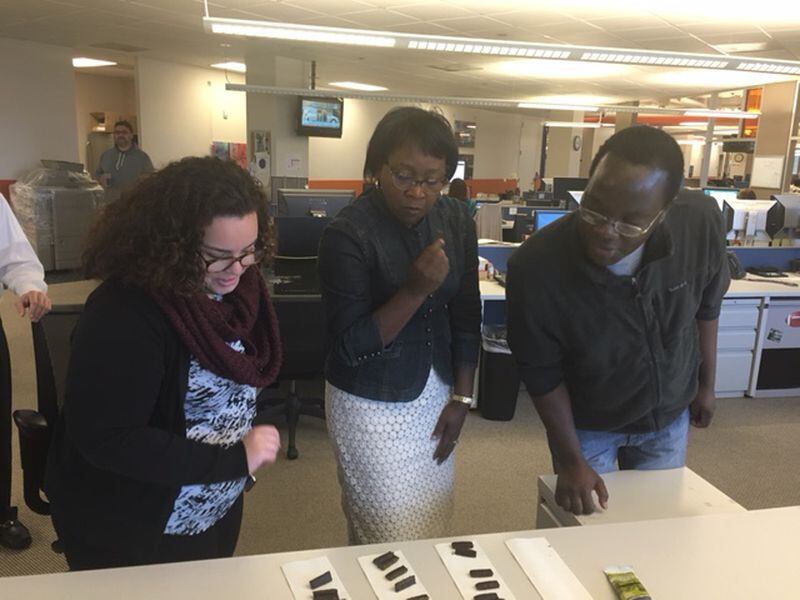 AJC staffers decide which Chapul bars to sample.