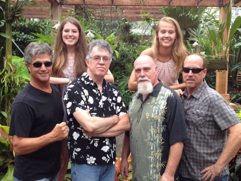 Members of Foxes and Fossils (at least the first version) included (from the left) Tim Purcell, Maggie Adams, Toby Ruckert, Scott King, Sammie Purcell and John Pike. Courtesy of Terry Heinlein