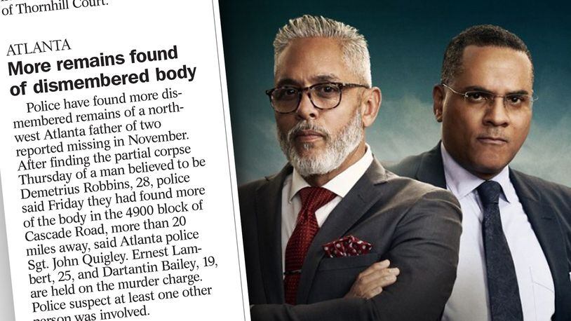 Former APD detectives David Quinn and Vince Velazquez are the stars of the TV One show "ATL Homicide," which looks at past cases they've worked.