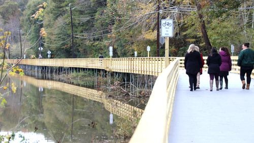 Roswell has opened the fifth and final phase of its Riverwalk, a seven-mile greenway along the Chattahoochee River. CITY OF ROSWELL