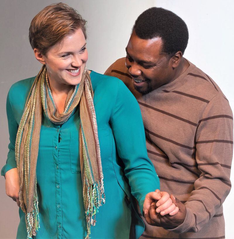 Horizon Theatre’s “Constellations” features Bethany Irby and Enoch King. CONTRIBUTED BY BRITT ELSE