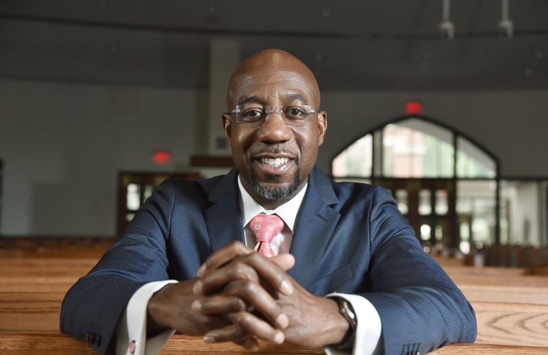Rev. Raphael Warnock, senior pastor at the Historic Ebenezer Baptist Church, will become Georgia's first African American senator in January 2021. (Hyosub Shin / Hyosub.Shin@ajc.com)