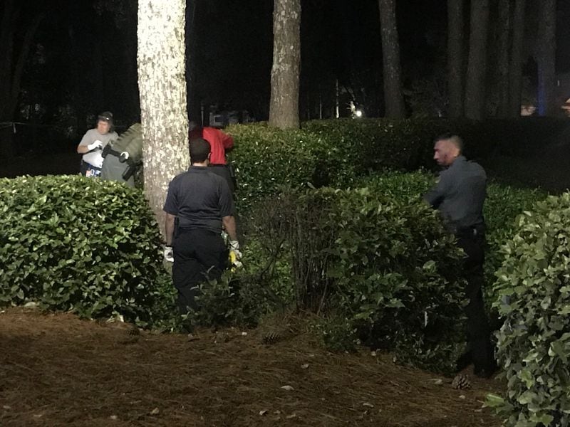 According to Gwinnett County police, officers were called to an apartment complex on Hunters Club Lane, near the intersection of Jimmy Carter Boulevard and Lawrencevile Highway, after several bystanders heard gunshots. (Credit: Channel 2 Action News)