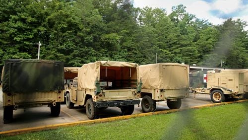 The sheriff said the 15 explosive devices found at the soldier's home were stolen from the Camp Merrill U.S. Army Training Facility in Lumpkin County.