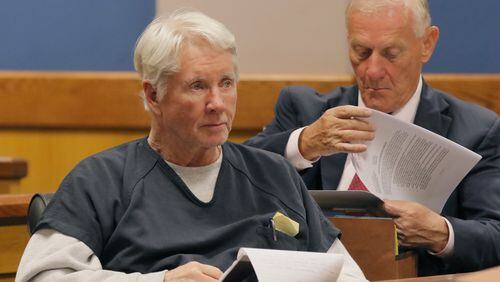 Atlanta - Tex McIver in court on motions leading up to his trial Oct. 30. Bob Andres / bandres@ajc.com