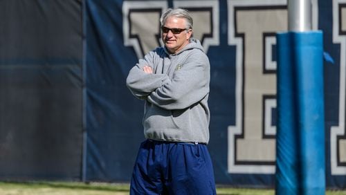 Georgia Tech defensive coordinator Ted Roof is looking for leaders in his unit. (Danny Karnik/GTAA)