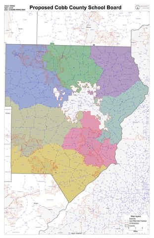 Anulewicz's proposed Cobb school board map