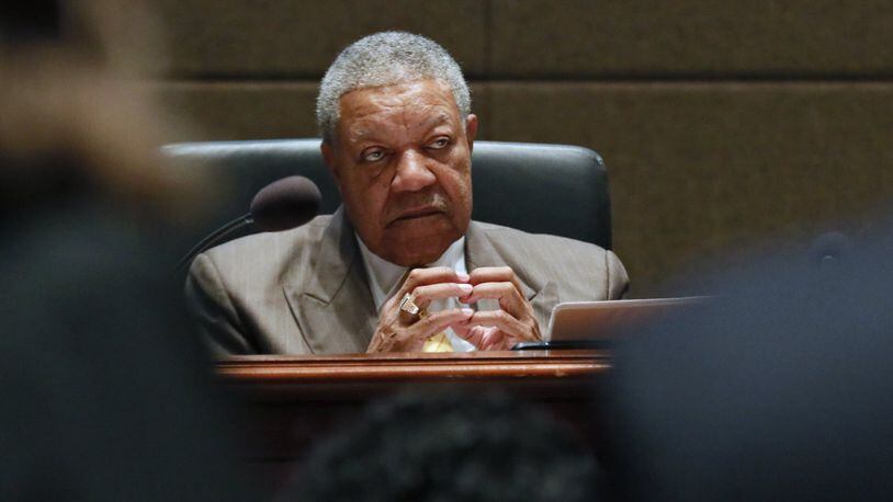 Robb Pitts, the chair of the Fulton County commission, wants to limit gun sales in the county. BOB ANDRES /BANDRES@AJC.COM AJC FILE PHOTO