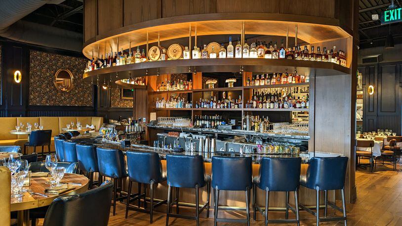 The bar at Bask Steakhouse in Roswell. / Courtesy of Bask Steakhouse