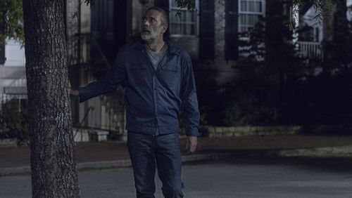 Jeffrey Dean Morgan as NeganÂ - The Walking Dead _ Season 9, Episode 9 - Photo Credit: Jackson Lee Davis/AMC