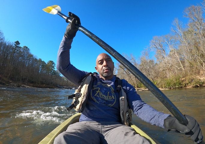 Amid heated political battles, fans of the South River paddle on