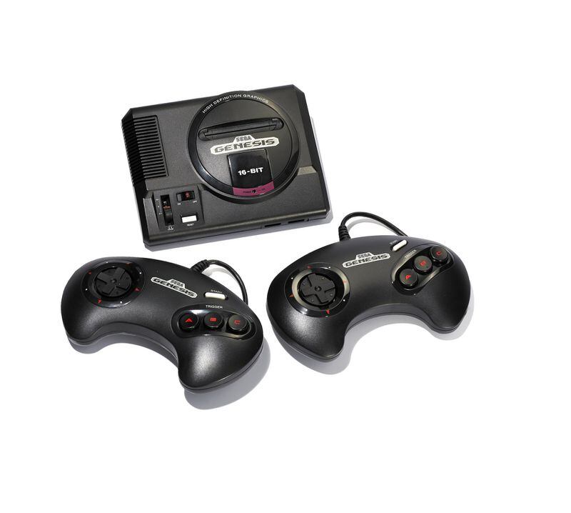 The modern version of the SEGA Genesis is compact and ready to play right out of the box. Contributed Macy’s
