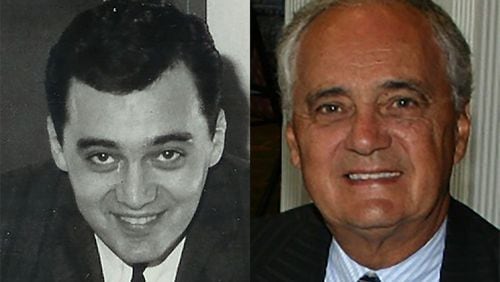 Tony Taylor in the 1960s and in the 2000s. CREDIT: John Long/Georgia Radio Hall of Fame