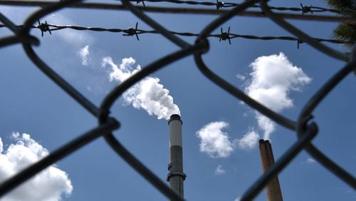 Georgia Power is cutting 80 jobs at Plant Hammond, an older coal-fired plant near Rome where it is scaling back investments and operations. HYOSUB SHIN / HSHIN@AJC.COM