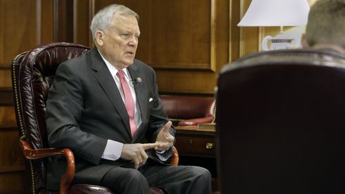 Gov. Nathan Deal outlines his agenda in an interview with The Atlanta Journal-Constitution. BOB ANDRES /BANDRES@AJC.COM